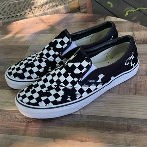 Vans Overprint Check Classic Slip On